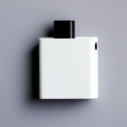 Prompt: a lighter designed by dieter rams, white background, studio photograph