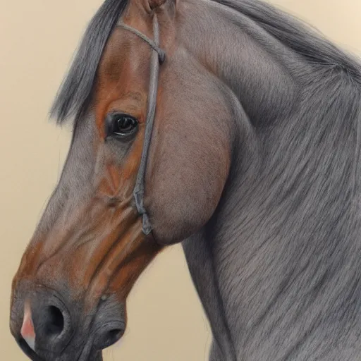 Prompt: a colored pencil drawing of an full body horse by jaramillo adonna khare and marco mazzoni and diego fazio and dirk dzimirsky, wide angle, pastel color, highly detailed, realistic graphite, artstation, 4 k, realism, photorealism, fine art