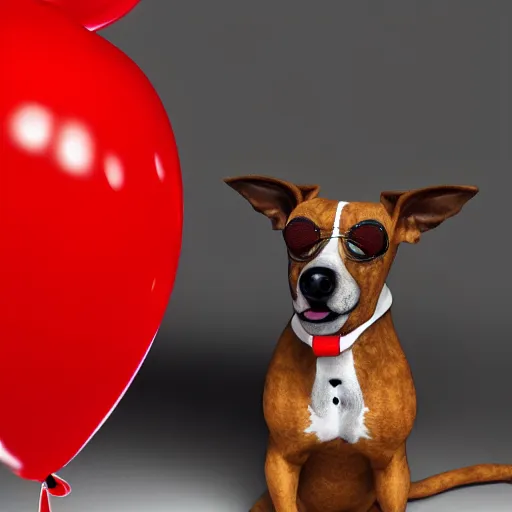 Prompt: balloon art dog, studio lighting, highly detailed, 4 k