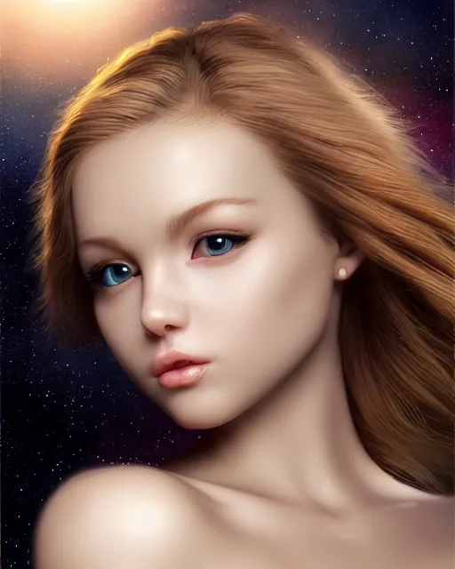 Image similar to a kitten on a rocket, photo, ultra detail, photoreal, professionally retouched, soft moonlight lighting, shiny plastic bikini, realistic, smooth face, goddess, luscious lips, perfect eyes, wide angle, sharp focus on eyes, 8 k high definition, insanely detailed, intricate, elegant, art by artgerm and wlop