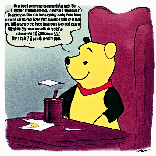 Image similar to Winnie-the-Pooh as the president | photo