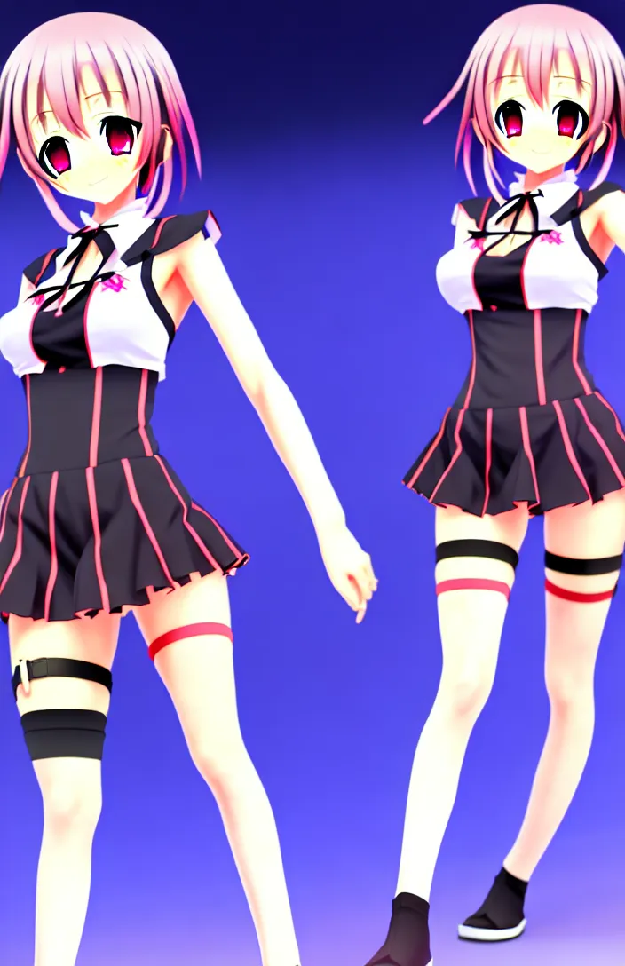 Image similar to Anime VTuber Full Body Model, Live2D, 8K, Hololive, Cover corp.