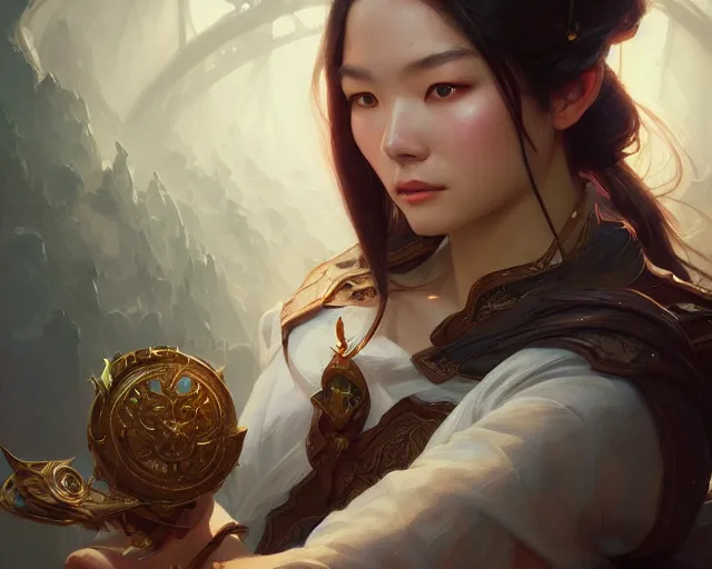 Image similar to photography of jef wu, deep focus, d & d, fantasy, intricate, elegant, highly detailed, digital painting, artstation, concept art, matte, sharp focus, illustration, hearthstone, art by artgerm and greg rutkowski and alphonse mucha