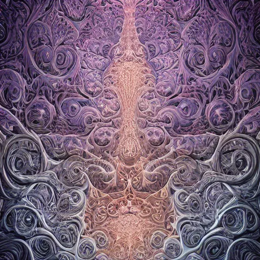 Prompt: a beautiful 3 d painting of a sprawling intricate mandelbrot fractal populated by julia fractals by android jones, carved soap, white color scheme, volumetric lighting, dynamic lighting, dramatic lighting, high contrast, carved marble, opalescent, sacred geometry, religious, angelic, catholicpunk, stark, trending on artstation
