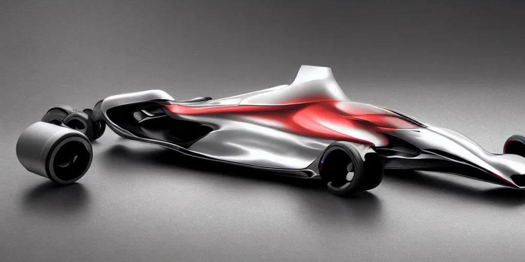 Image similar to a futuristic formula one concept car