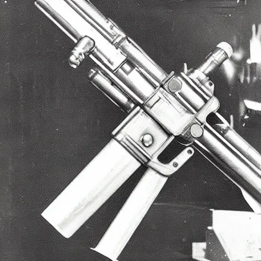 Image similar to a 1930's buck rogers rocket gun variant