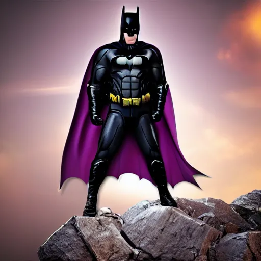 Prompt: Wish.com version of Batman, HD, high resolution, hyper realistic, 4k, intricate detail
