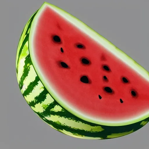 Prompt: watermelon in the shape of a horse, photorealistic hd, wide angle photography