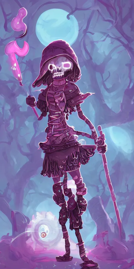 Image similar to knit candypunk grim reaper, high - quality, character design : : 2 beautiful lighting, magicpunk, dollpunk, 1 6 k, oled