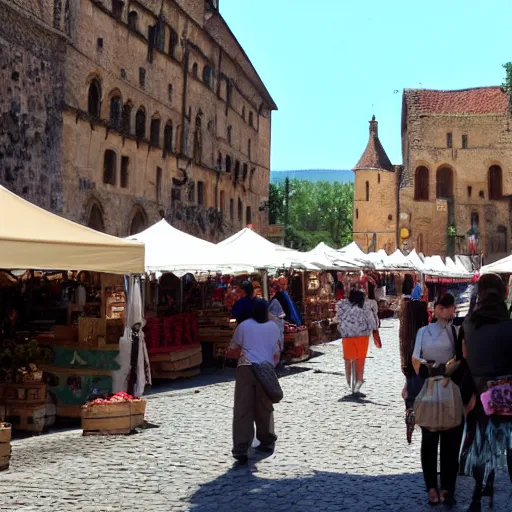 Image similar to medieval Market