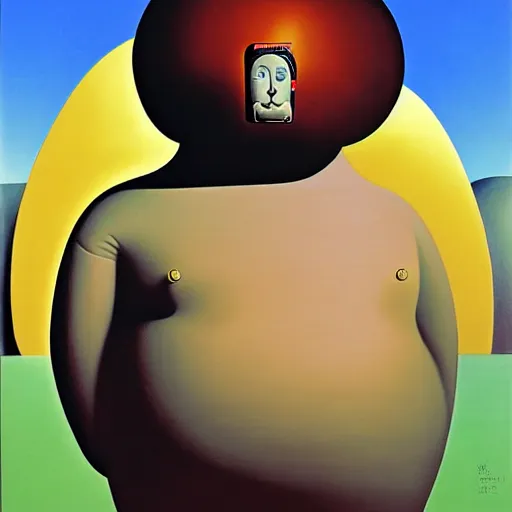 Image similar to portrait of a mars colonist by botero