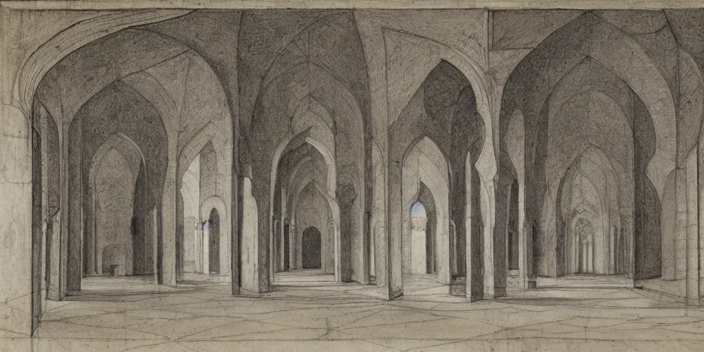 Image similar to : mosque sketch by Leonardo di ser Piero da Vinci