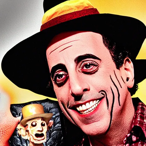 Image similar to jerry seinfeld as freddy krueger