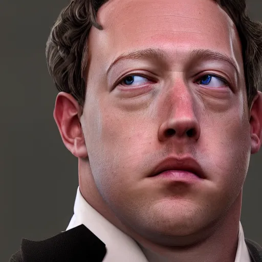 Image similar to mark zuckemberg crying, photorealistic, ultra detailed, 8 k