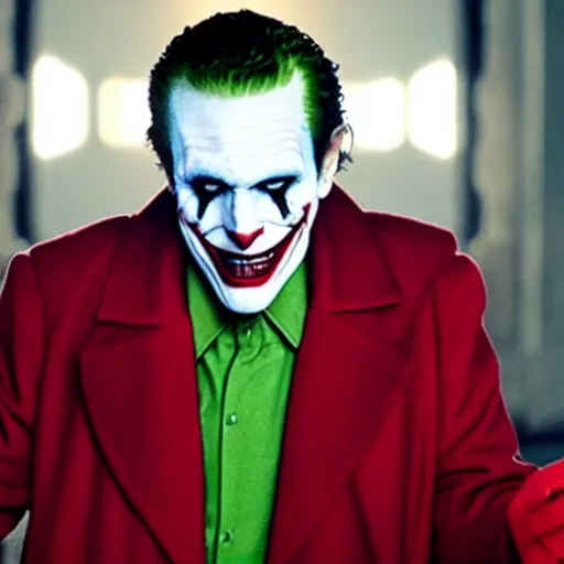 Image similar to film still of Ted Cruz as joker in the new Joker movie