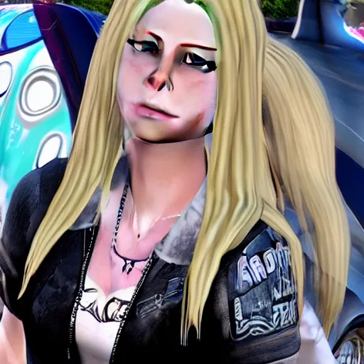 Image similar to Avril Lavigne in GTA 5