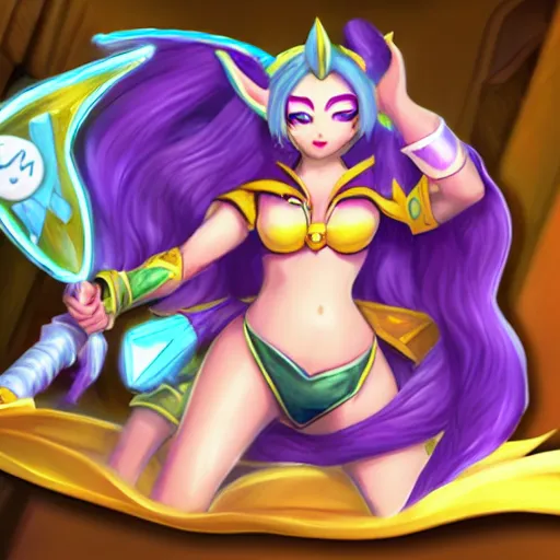 Image similar to soraka of league of legends teaches math