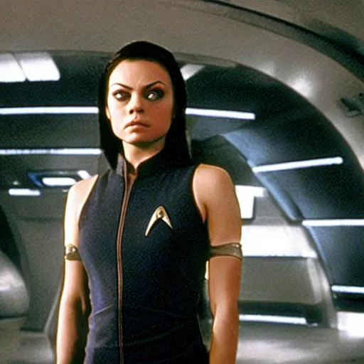 Image similar to A still of Mila Kunis as T'Pol in Star Trek: Enterprise (2001)