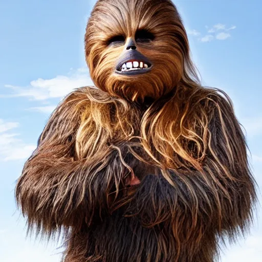 Prompt: chewbacca windtunnel test