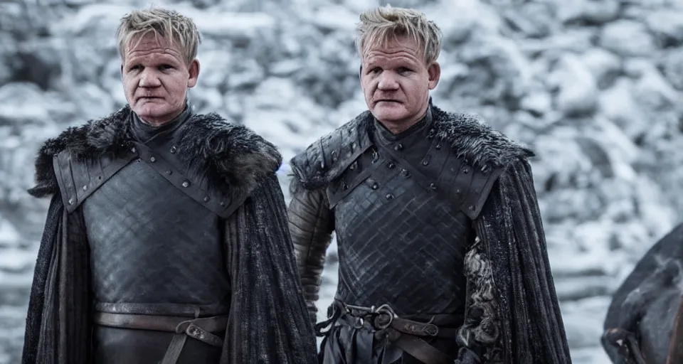 Image similar to Gordon Ramsay in Game of Thrones