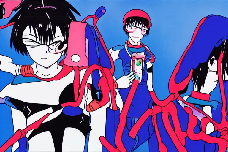 Image similar to Bjork in Neon Genesis Evangelion, anime