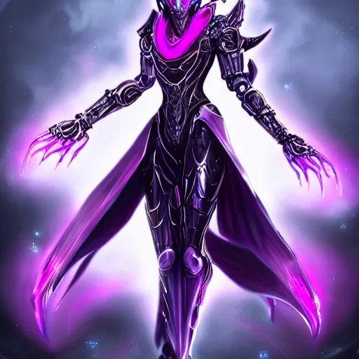 Prompt: highly detailed exquisite fanart, of a beautiful female warframe, but as an anthropomorphic robot dragon with glowing purple eyes, shiny silver sleek armor with fuchsia accents, engraved, elegant pose, close-up shot, full shot, epic cinematic shot, sharp claws for hands, long tail, professional digital art, high end digital art, singular, realistic, DeviantArt, artstation, Furaffinity, 8k HD render