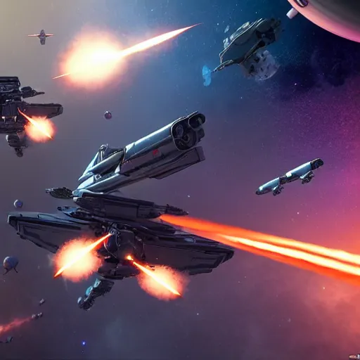 Prompt: 3 d point perspective, extreme long shot of the imperial fleet hovering over deep space menacingly, beginning to bombard with blaster fire, deep depth of field, make all elements sharp, aerial view, 8 k, octane, unreal 5, hyperrealistic, symmetrical, intricate digital art, photoshop, epic space battle