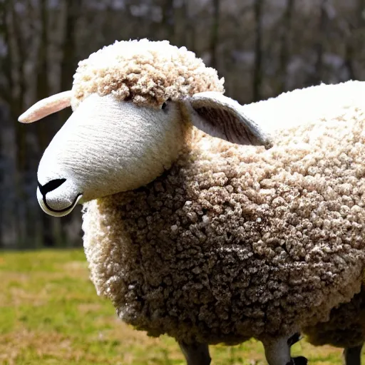 Image similar to anthropomorphic sheep