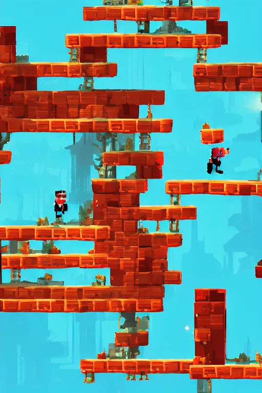 Prompt: ryan gosling platformer, in-game screenshot