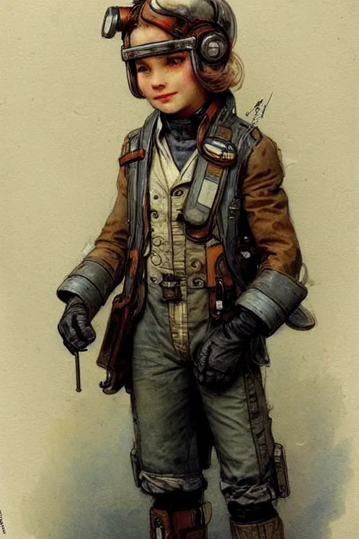 Image similar to ( ( ( ( ( 2 0 5 0 s retro future 1 0 year boy old super scientest in space pirate mechanics costume full portrait. muted colors. ) ) ) ) ) by jean - baptiste monge!!!!!!!!!!!!!!!!!!!!!!!!!!!!!!