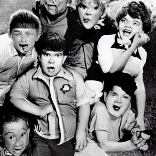 Prompt: the goonies, 1950s style