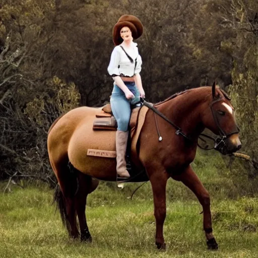 Image similar to christina hendricks riding horse,