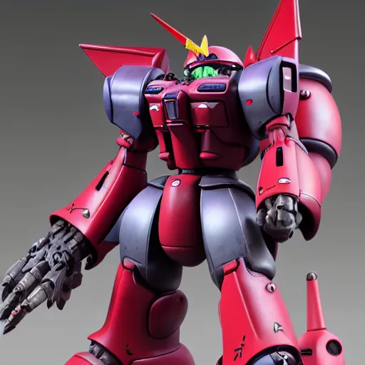 Image similar to zaku custom sazabi custom, by alex pardee, 3 d, 8 k hd resolution