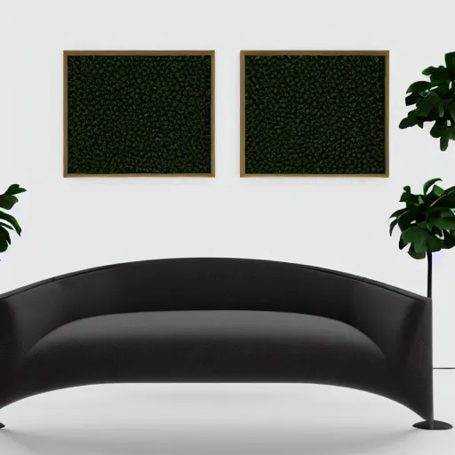 Image similar to black background two seats facing each other made of plants, hyperrealistic, concept art, octane render, unreal engine 5, trending on artstation, high quality, highly detailed, 8 k hdr, no lighting, path traced, black background, bloom, high coherence, symmetrical, high contrast, digital art, serene landscape, cinematic