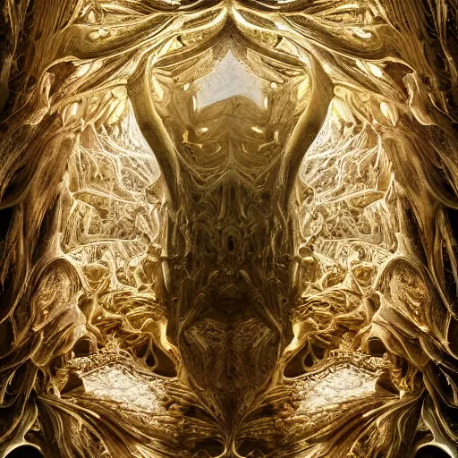 Image similar to a beautiful 3 d painting of a huge sprawling fractal cathedral interior populated by mandelbrot fractals by android jones, unreal engine, carved stone, carved soap, white color scheme, volumetric lighting, octane render, dramatic lighting, glowing, carved marble, opalescent, sacred geometry, religious, angelic, catholicpunk, stark, 8 k, ultra detailed