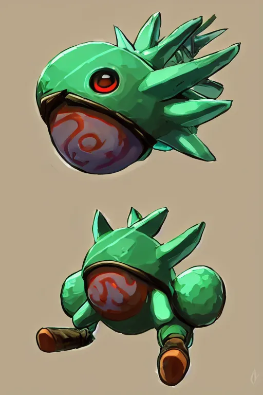 Image similar to an octorok from the legend of zelda breath of the wild, breath of the wild art style.