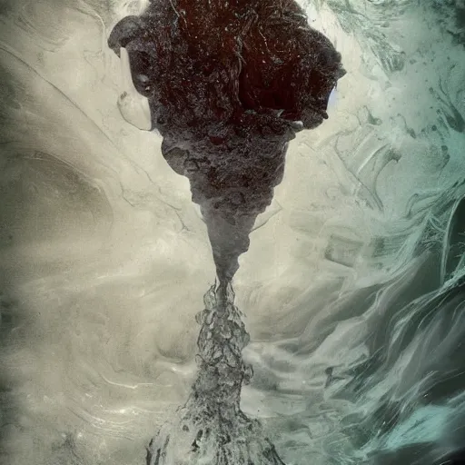 Prompt: melted liquephotographs submerged digitalart