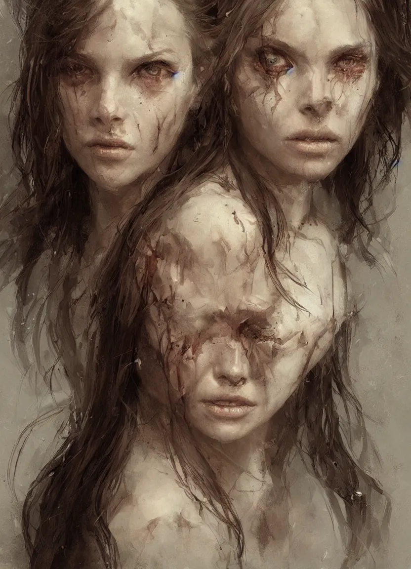 Prompt: portrait of a young witch, true anatomy, detailed face, highly detailed, by greg rutkowski