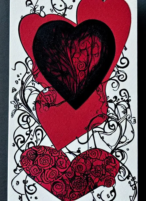 Valentine Black & Red  SMH Illustration & Design