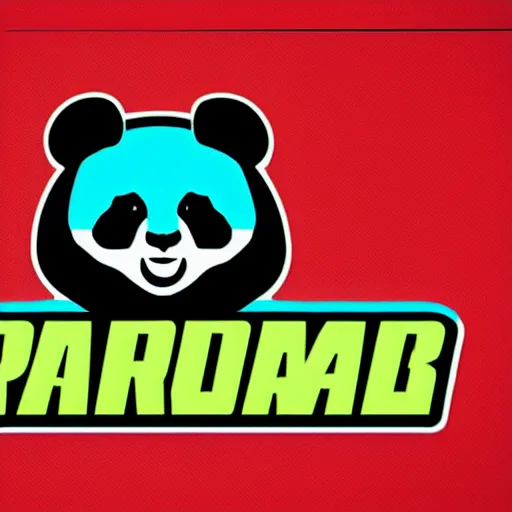 Image similar to in the style of max prentis and deathburger and laurie greasley a vector sticker logo of a panda, highly detailed, colourful, 8k wallpaper