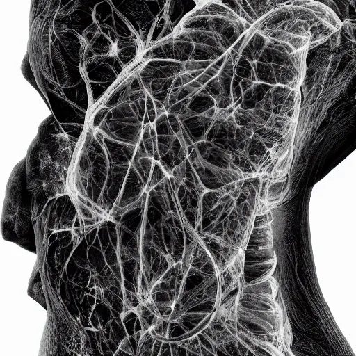 Image similar to full frame fractal human body, fine details, microorganisms, fine details, muscles, veins, artery, 90's aesthetic, x-ray, noise film, photo