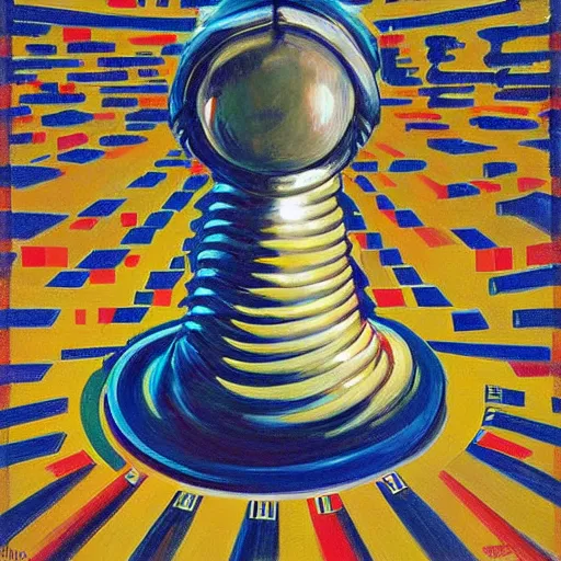 Image similar to alien by wayne thiebaud