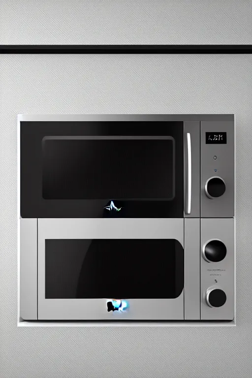 The Braun microwave, designed by Dieter Rams, is the, Stable Diffusion