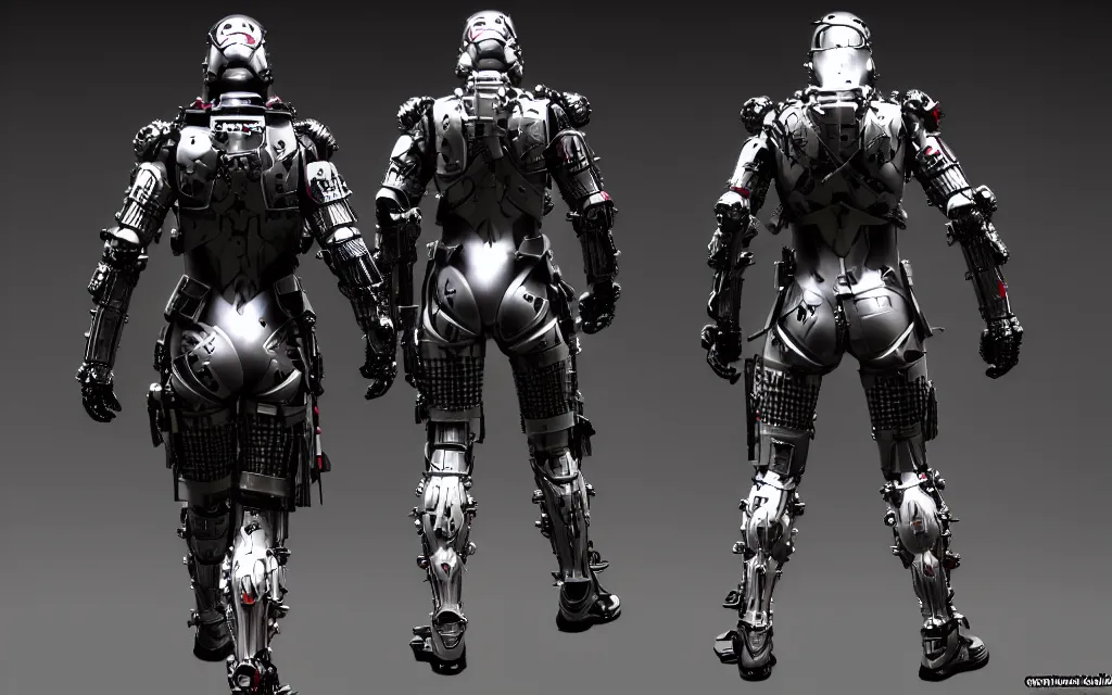 Image similar to war, diverse katana cybersuits, from behind, wide wide angle, vivid, elaborate, highly detailed, beautiful lighting