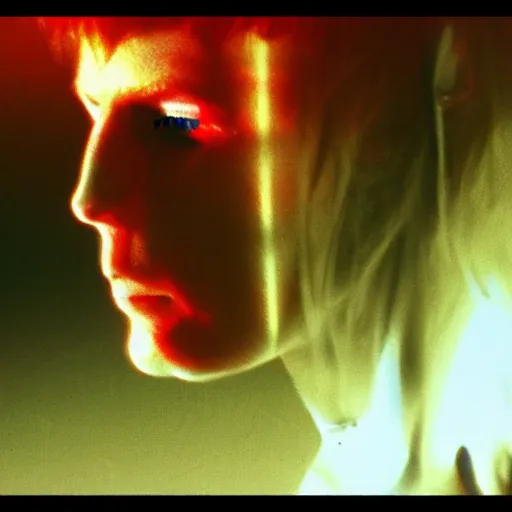 Image similar to ziggy stardust from Mars anamorphic illusion 4k