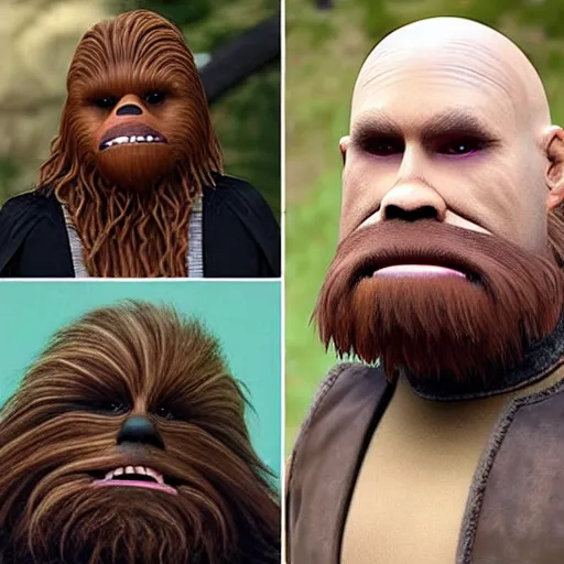 Prompt: bald chewbacca