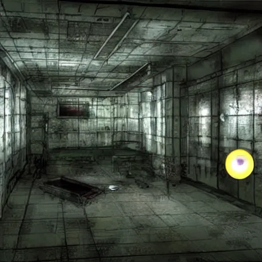 Prompt: secret shady laboratory, awful experiments, test tubes, background of resident evil game