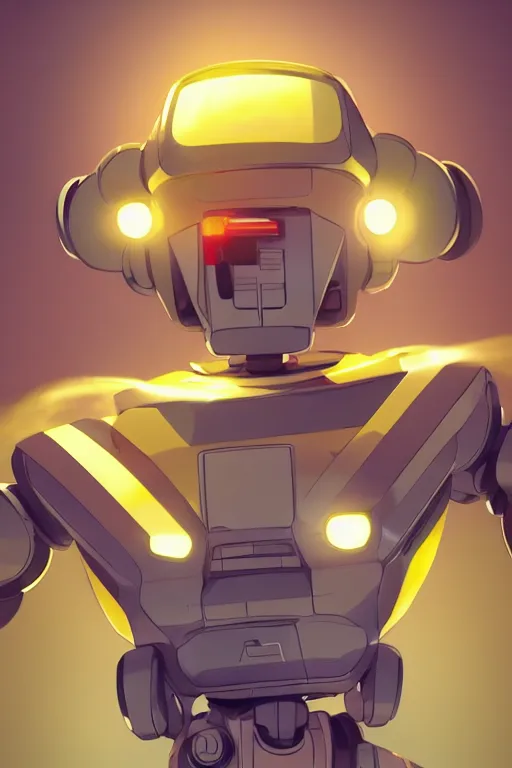 Image similar to metabots medabots medarotto medarot robot minimalist comics, behance hd by jesper ejsing, by rhads, makoto shinkai and lois van baarle, ilya kuvshinov, rossdraws global illumination ray tracing hdr radiating a glowing aura