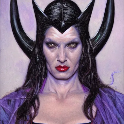Image similar to portrait of the bat goddess, by donato giancola.