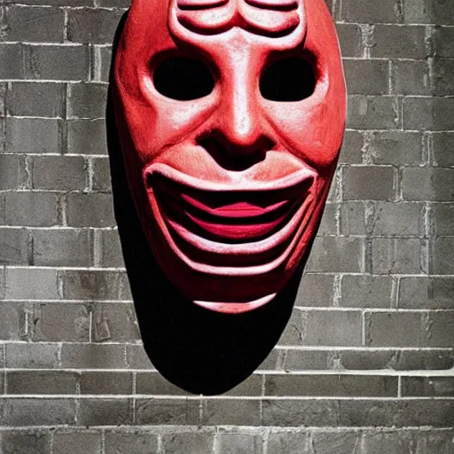 Image similar to monster mask by louise bourgeois